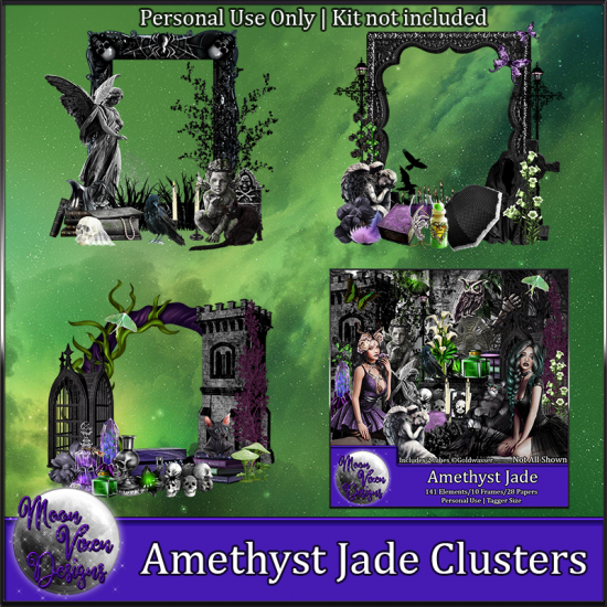 Amethyst Jade Clusters - Click Image to Close