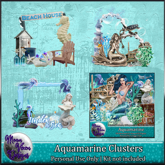 Aquamarine Clusters - Click Image to Close