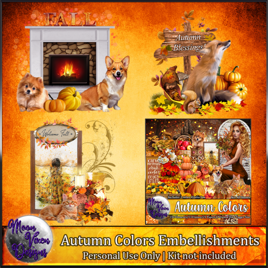 Autumn Colors Embellishments - Click Image to Close