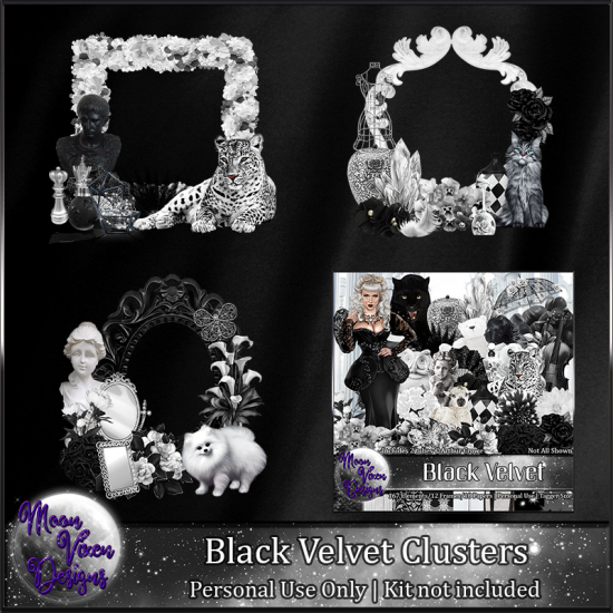 Black Velvet Clusters - Click Image to Close