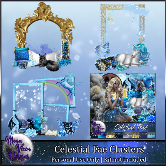 FREE - Celestial Fae Clusters and Embellishments - Click Image to Close