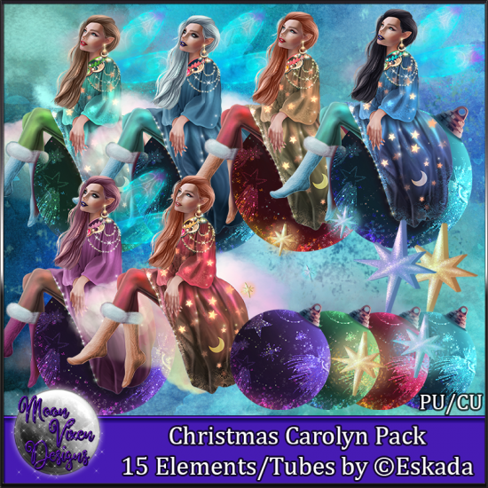 Christmas Carolyn CU/PU Tube Pack - Click Image to Close