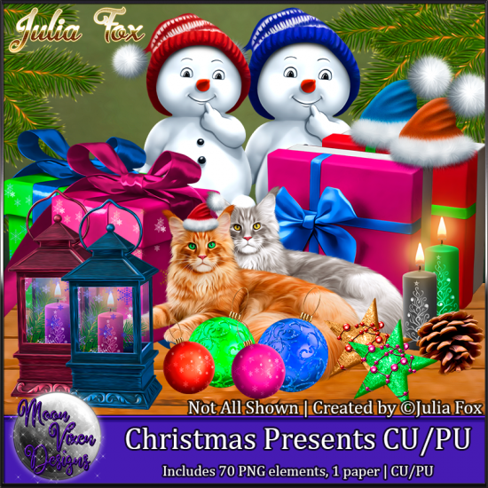Christmas Presents CU/PU Element Pack - Click Image to Close