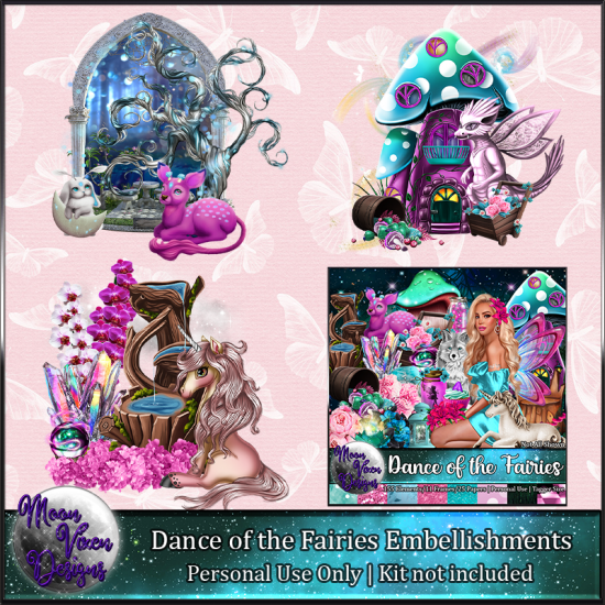 Dance of the Fairies Embellishments - Click Image to Close