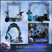 FREE Dark Sapphire Clusters and Embellishments
