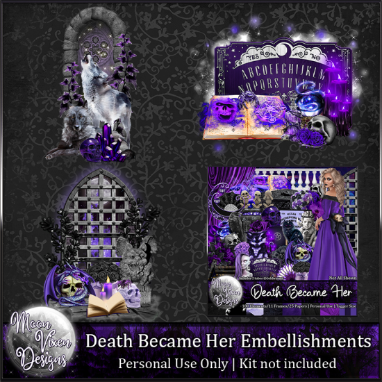Death Became Her Embellishments - Click Image to Close