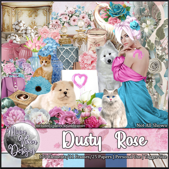 Dusty Rose + FREE Clusters - Click Image to Close