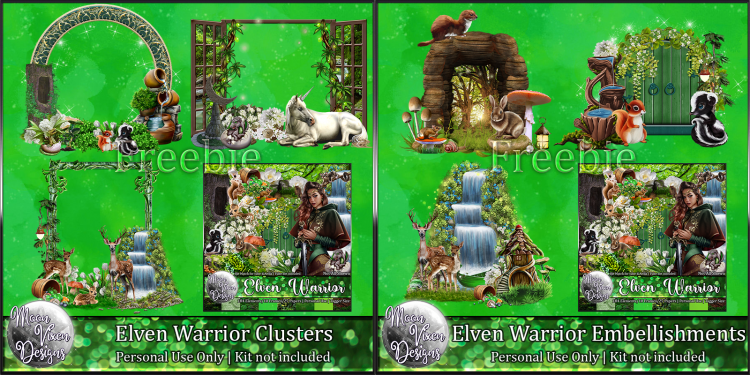 FREE - Elven Warrior Clusters - Click Image to Close