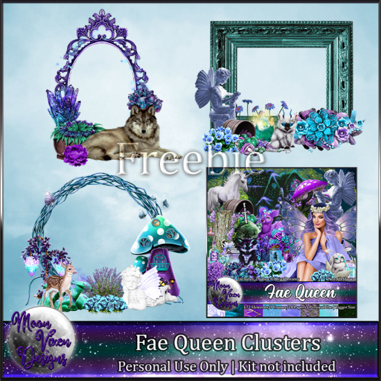 FREEBIE - Fae Queen Clusters and Embellishments - Click Image to Close