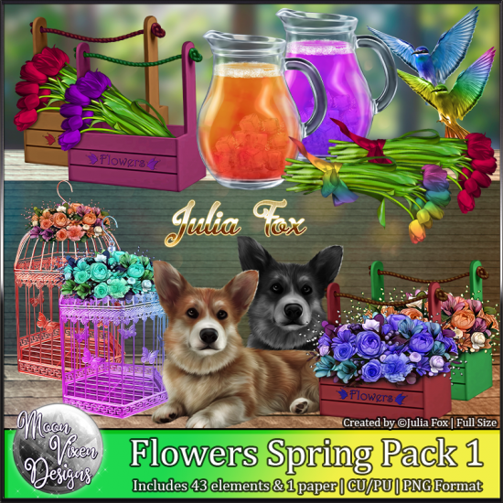 Flower Spring CU/PU Pack 1 - Click Image to Close