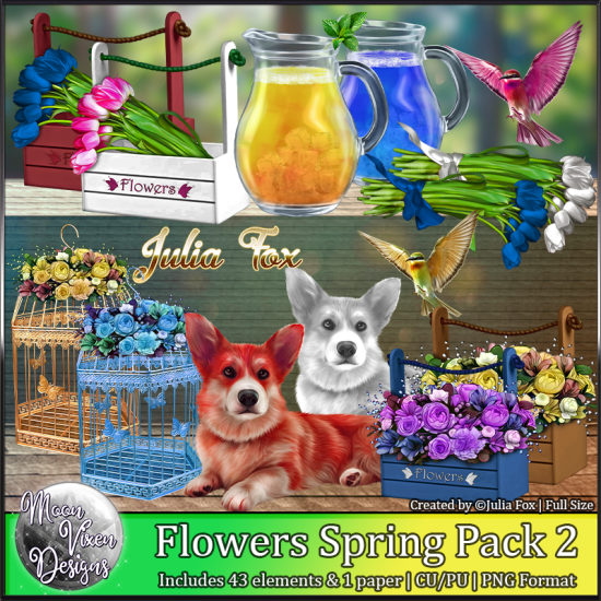Flower Spring CU/PU Pack 2 - Click Image to Close