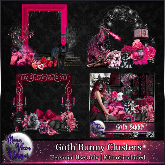 Goth Bunny Clusters - Click Image to Close