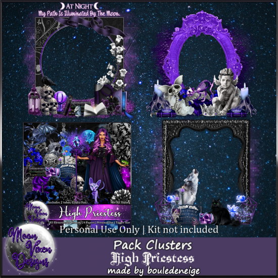 High Priestess Clusters - Click Image to Close