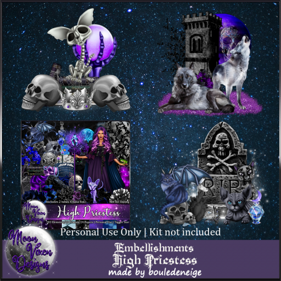 High Priestess Embellishments - Click Image to Close
