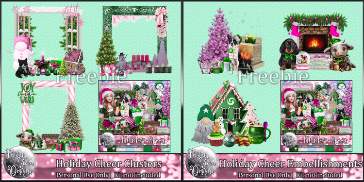 FREEBIE - Holiday Cheer Cluster - Click Image to Close