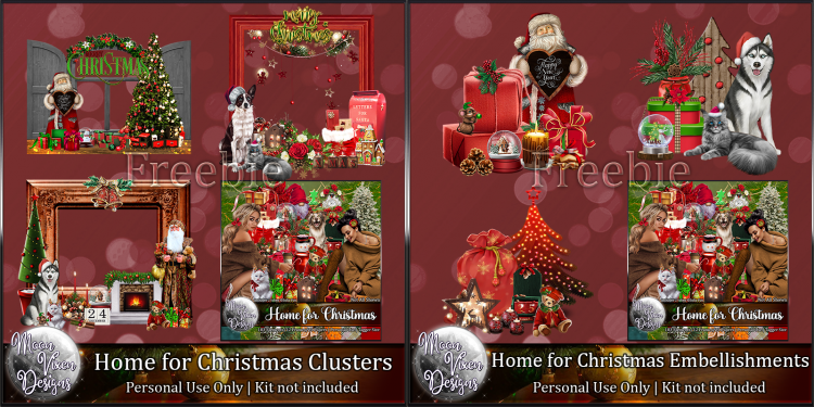 FREE - Home for Christmas Clusters - Click Image to Close