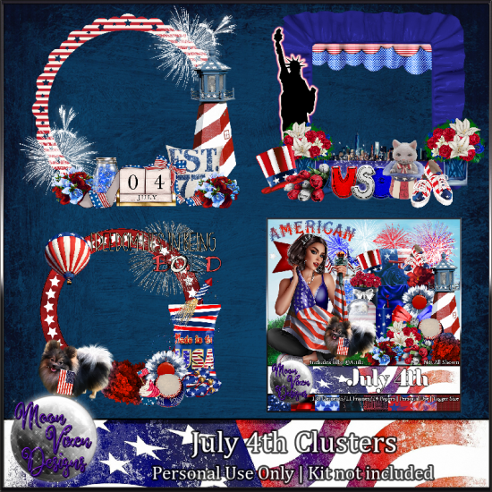 FREEBIE July 4th Clusters - Click Image to Close