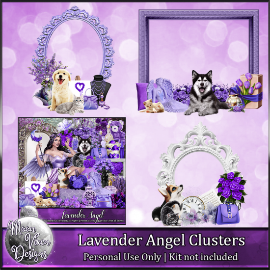 Lavender Angel Clusters - Click Image to Close
