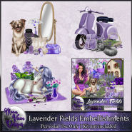 Lavender Fields Embellishments