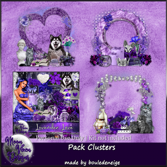 Lavender Love Clusters - Click Image to Close