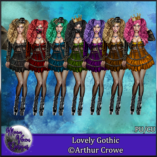 Lovely Goth CU/PU Tube Pack - Click Image to Close