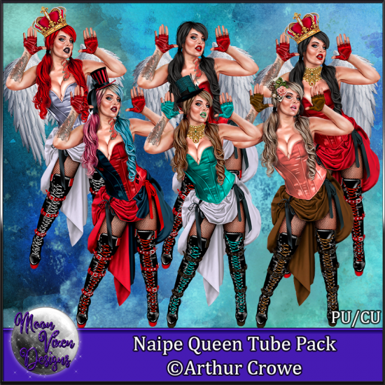 Naipe Queen CU/PU Tube Pack - Click Image to Close