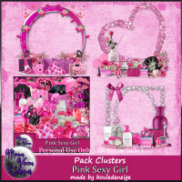 Pink Sexy Girl Cluster Set 2