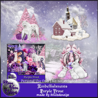 Purple Frost Embellishments