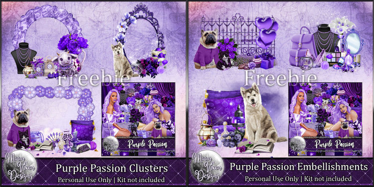 FREE - Purple Passion Clusters - Click Image to Close
