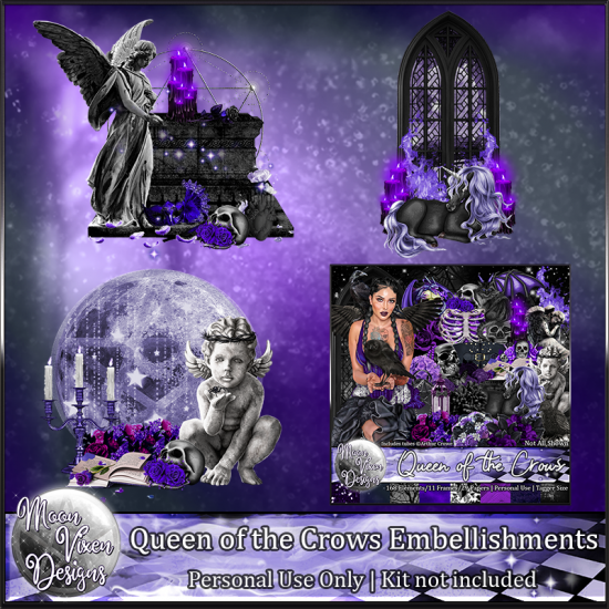Queen of the Crows Embellishments - Click Image to Close