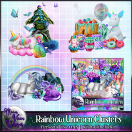 FREEBIE - Rainbow Unicorn Embellishments