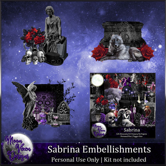 Sabrina Embellishments - Click Image to Close