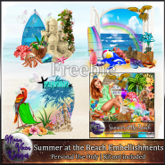 FREE - Summer at the Beach Embellishments
