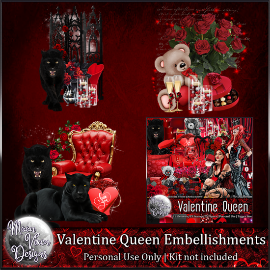 Valentine Queen Embellishments - Click Image to Close