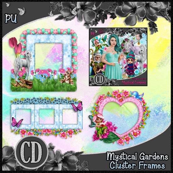 Mystical Gardens Cluster Frames - Click Image to Close