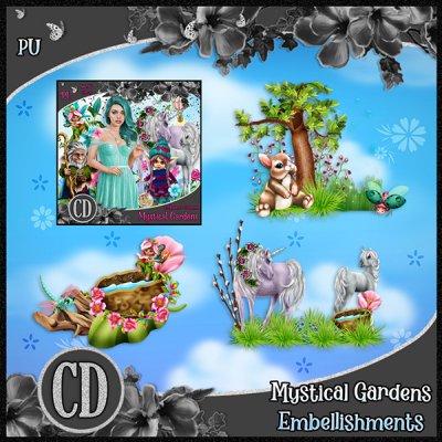 Mystical Gardens Embellishments