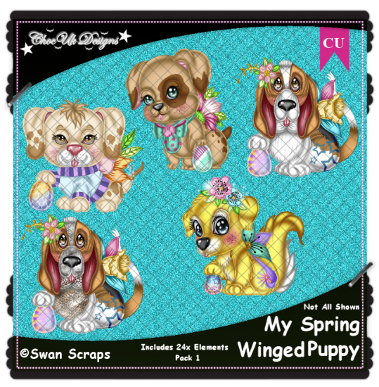 My Spring Winged Puppy Elements CU/PU Pack - Click Image to Close