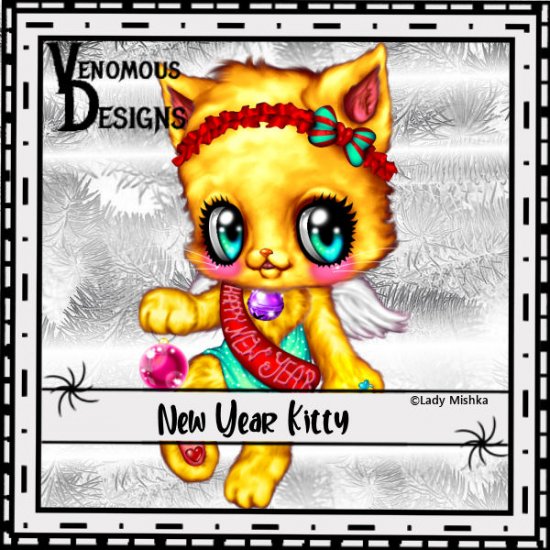 New Year Kitty - Click Image to Close