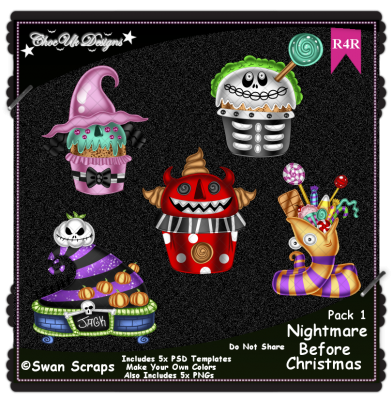 Nightmare Before Christmas Elements R4R Pack 1