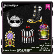 Nightmare Before Christmas Elements R4R Pack 2