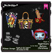 Nightmare Before Christmas Elements R4R Pack 4
