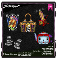 Nightmare Before Christmas Elements R4R Pack 4