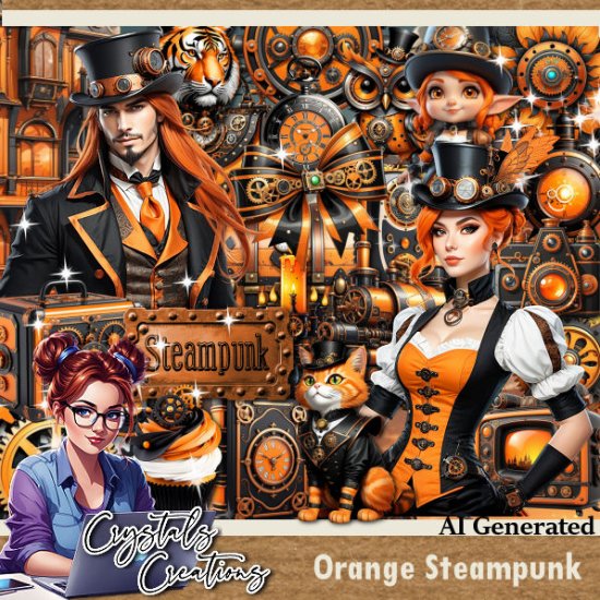 Orange Steampunk - Click Image to Close