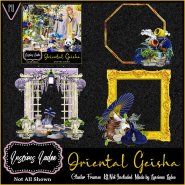 Oriental Geisha Cluster Frames