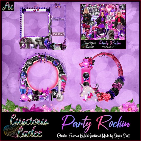 Party Rockin Cluster Frames - Click Image to Close