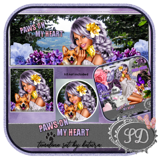 Paws On My Heart Timeline Set - Click Image to Close