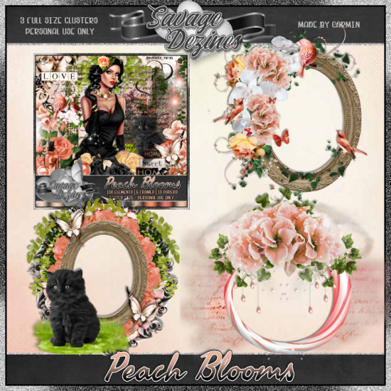 Peach Blooms Clusters - Click Image to Close