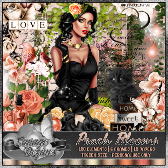 Peach Blooms Kit - Click Image to Close