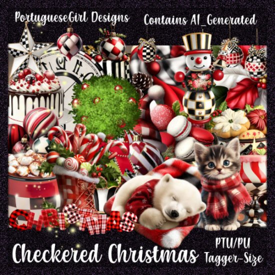 Checkered Christmas - Click Image to Close