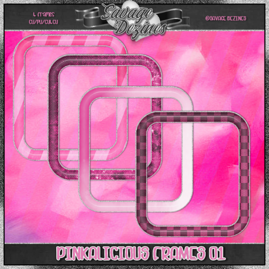 Pinkalicious Frames 01 CU4CU - Click Image to Close